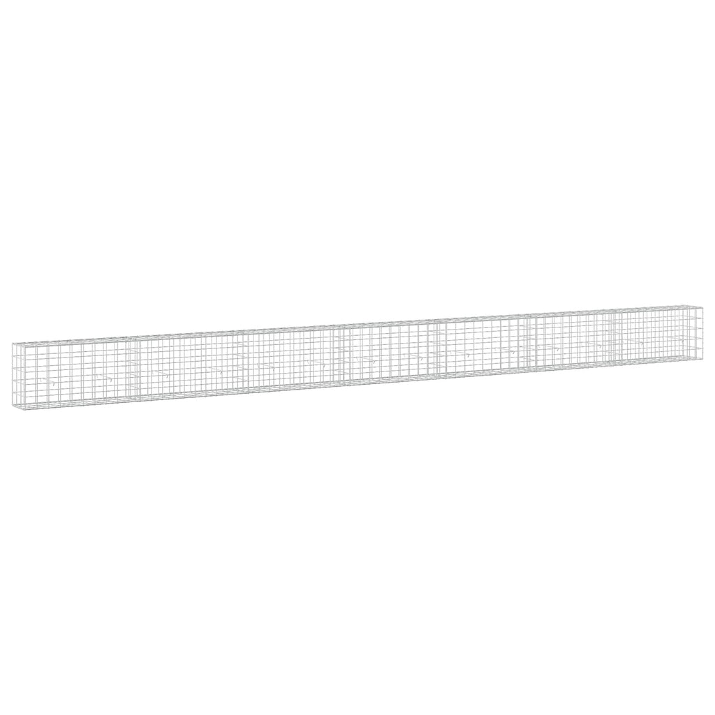 vidaXL Gabion z drutu 3,5 mm i siatką 10x10 cm 700x30x50 cm