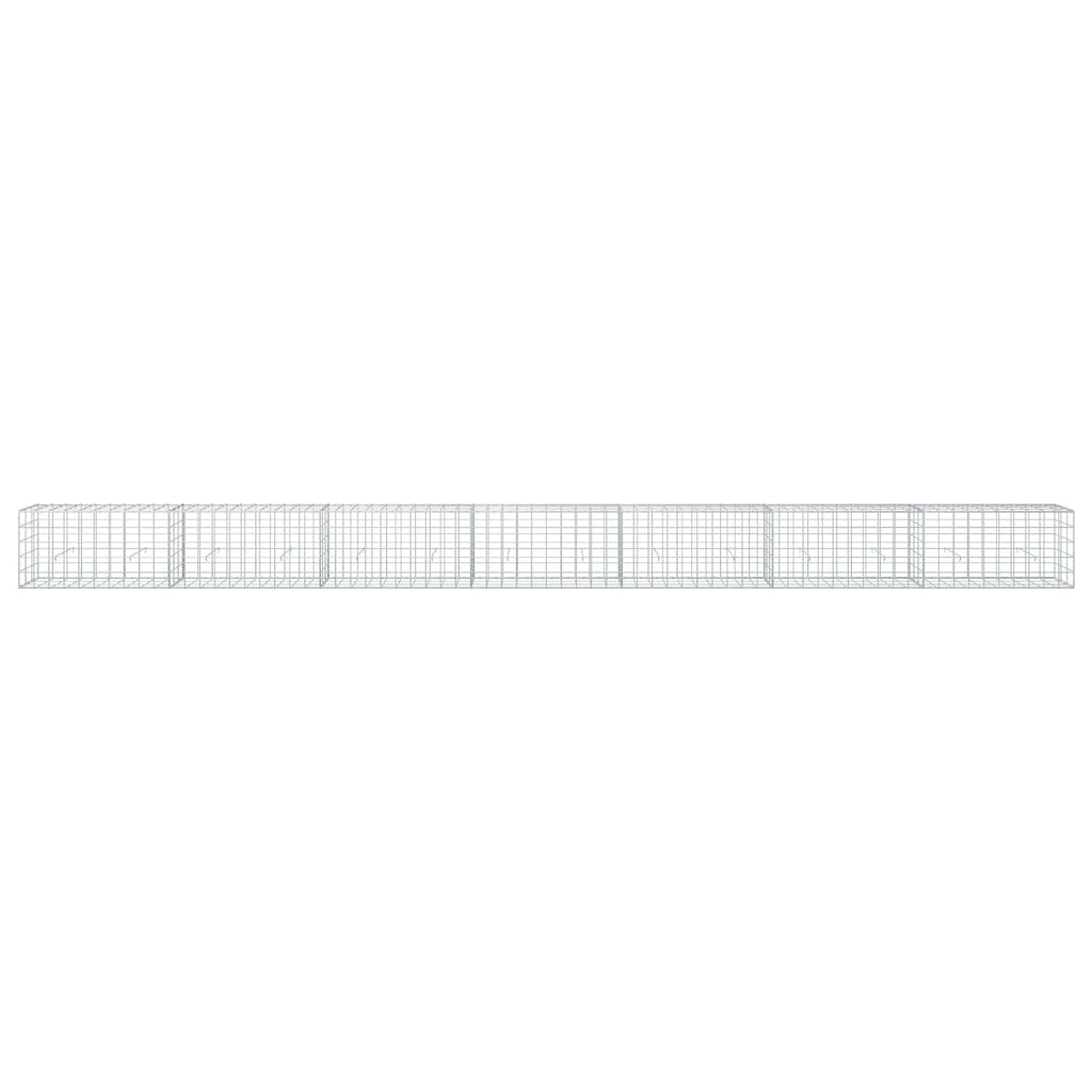 vidaXL Gabion z drutu 3,5 mm i siatką 10x10 cm 700x30x50 cm