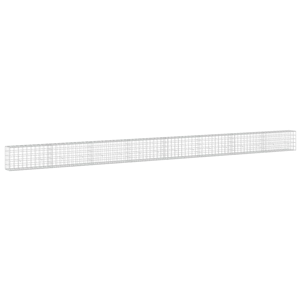 vidaXL Gabion z drutu 3,5 mm i siatką 10x10 cm 800x30x50 cm
