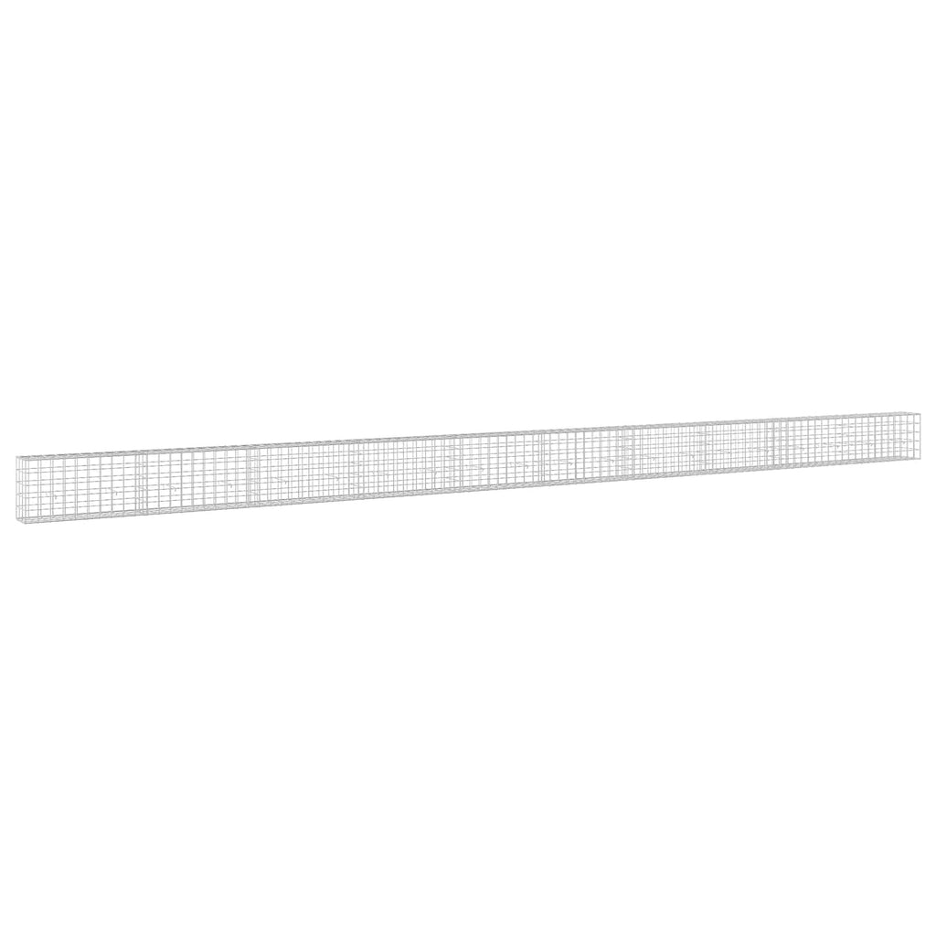 vidaXL Gabion z drutu 3,5 mm i siatką 10x10 cm 1000x30x50 cm