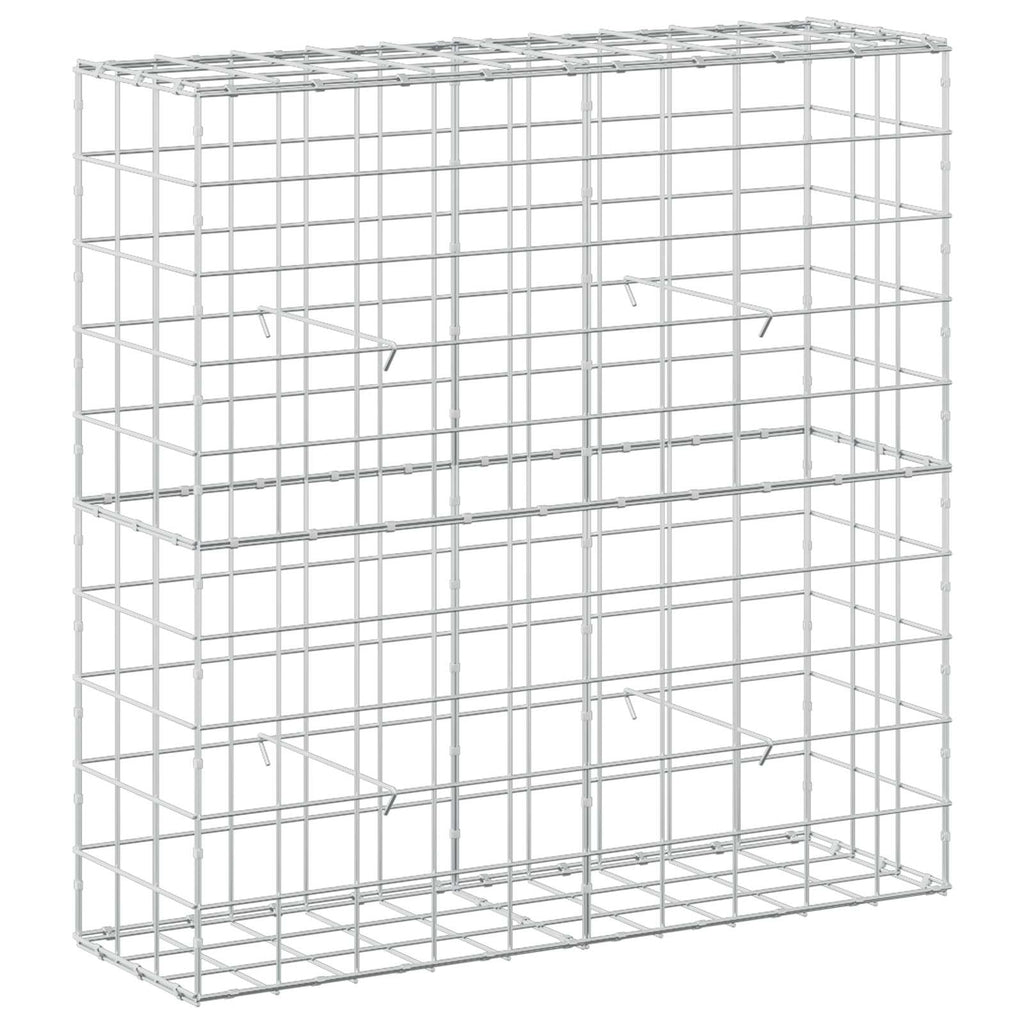 vidaXL Gabion z drutu 3,5 mm i siatką 10x10 cm 100x30x100 cm