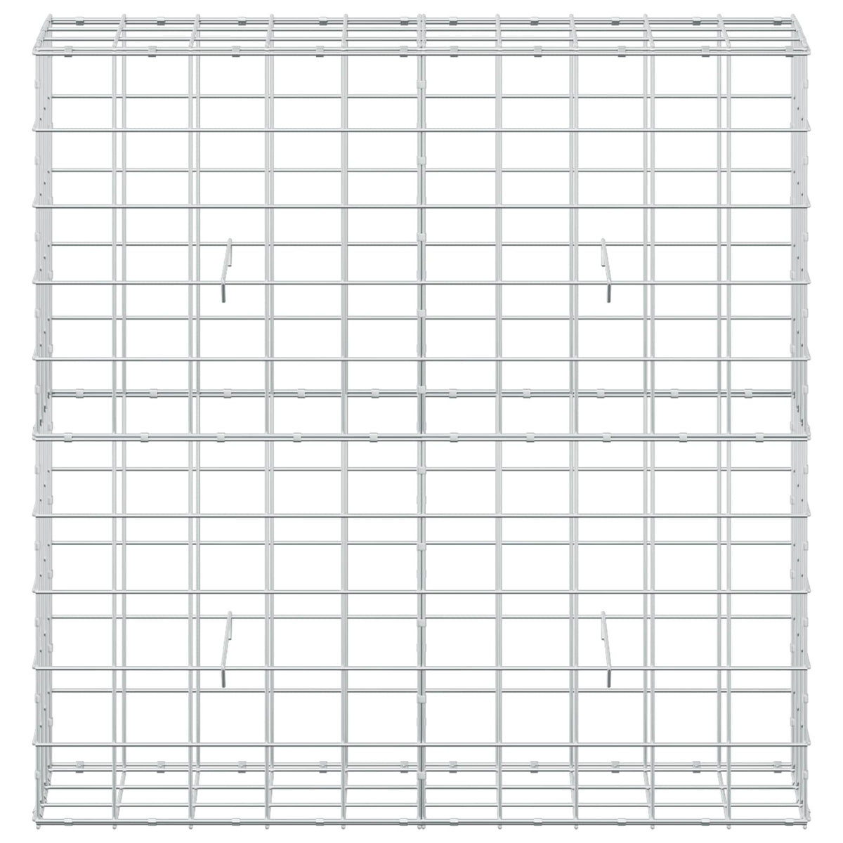 vidaXL Gabion z drutu 3,5 mm i siatką 10x10 cm 100x30x100 cm