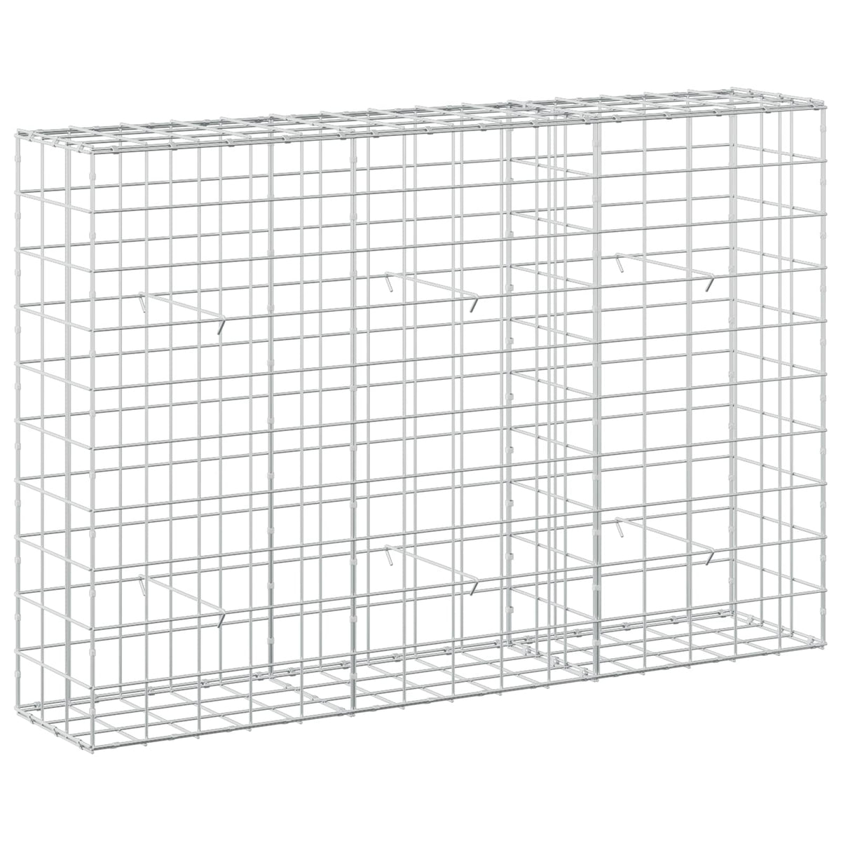 vidaXL Gabion z drutu 3,5 mm i siatką 10x10 cm 150x30x100 cm