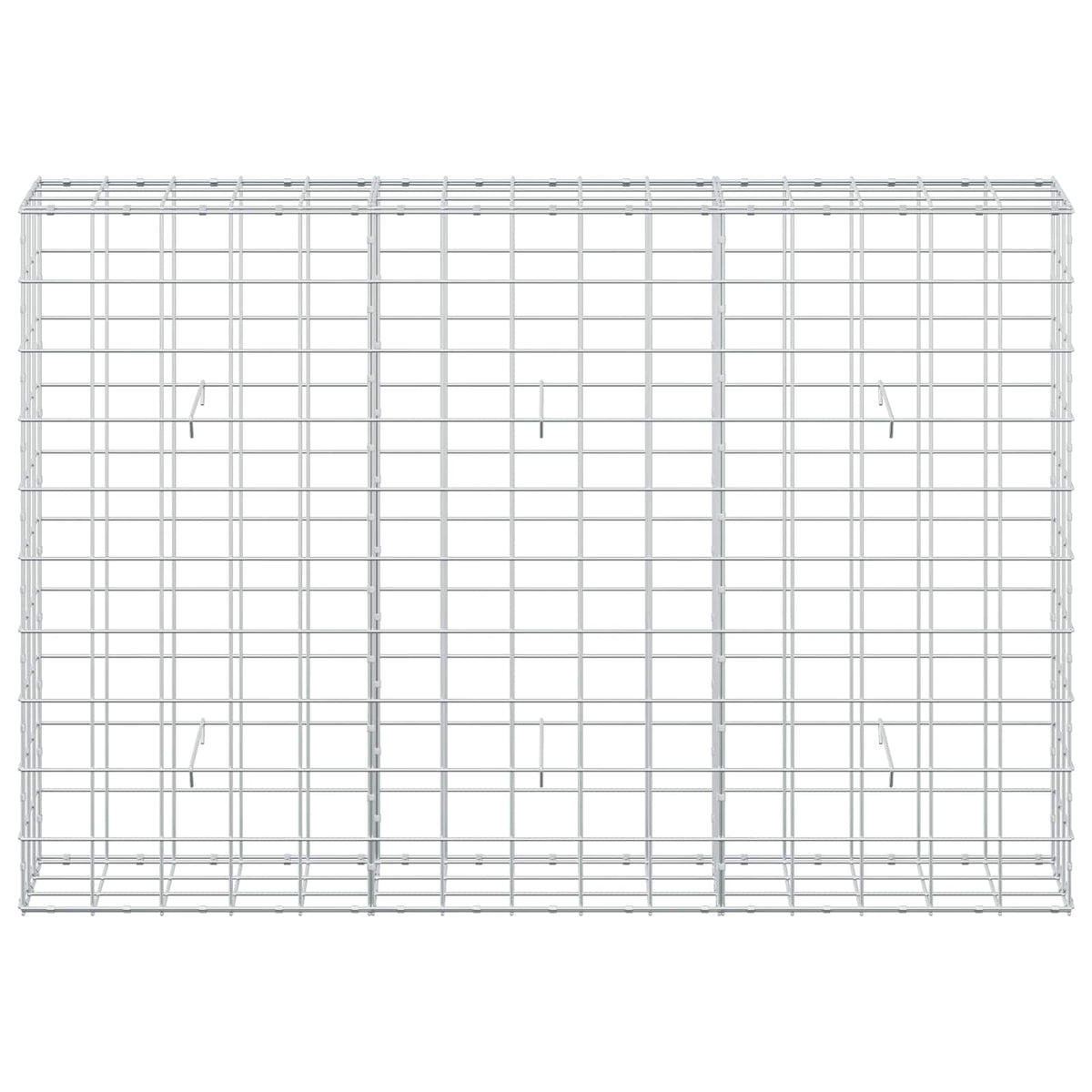 vidaXL Gabion z drutu 3,5 mm i siatką 10x10 cm 150x30x100 cm