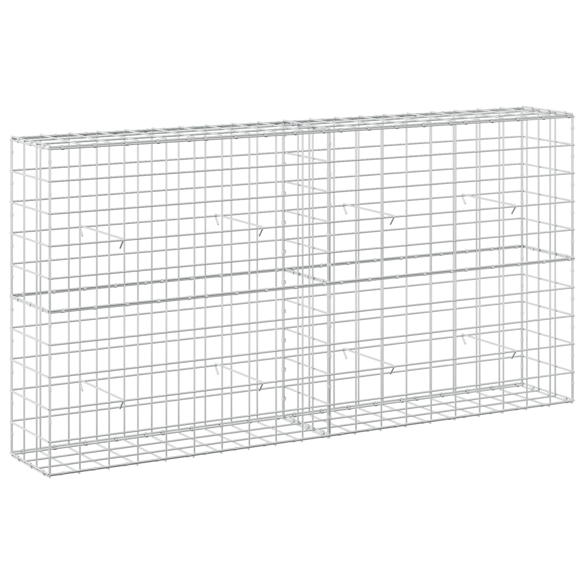 vidaXL Gabion z drutu 3,5 mm i siatką 10x10 cm 200x30x100 cm