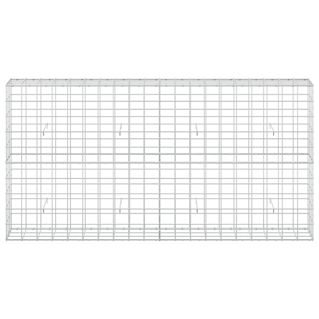 vidaXL Gabion z drutu 3,5 mm i siatką 10x10 cm 200x30x100 cm