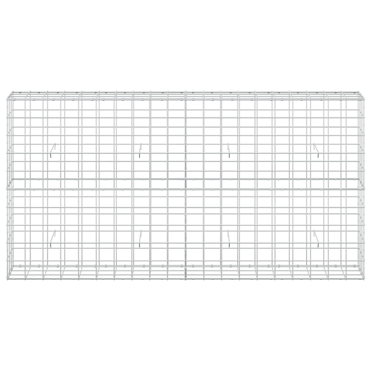 vidaXL Gabion z drutu 3,5 mm i siatką 10x10 cm 200x30x100 cm