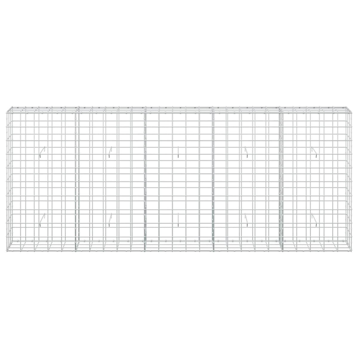 vidaXL Gabion z drutu 3,5 mm i siatką 10x10 cm 250x30x100 cm