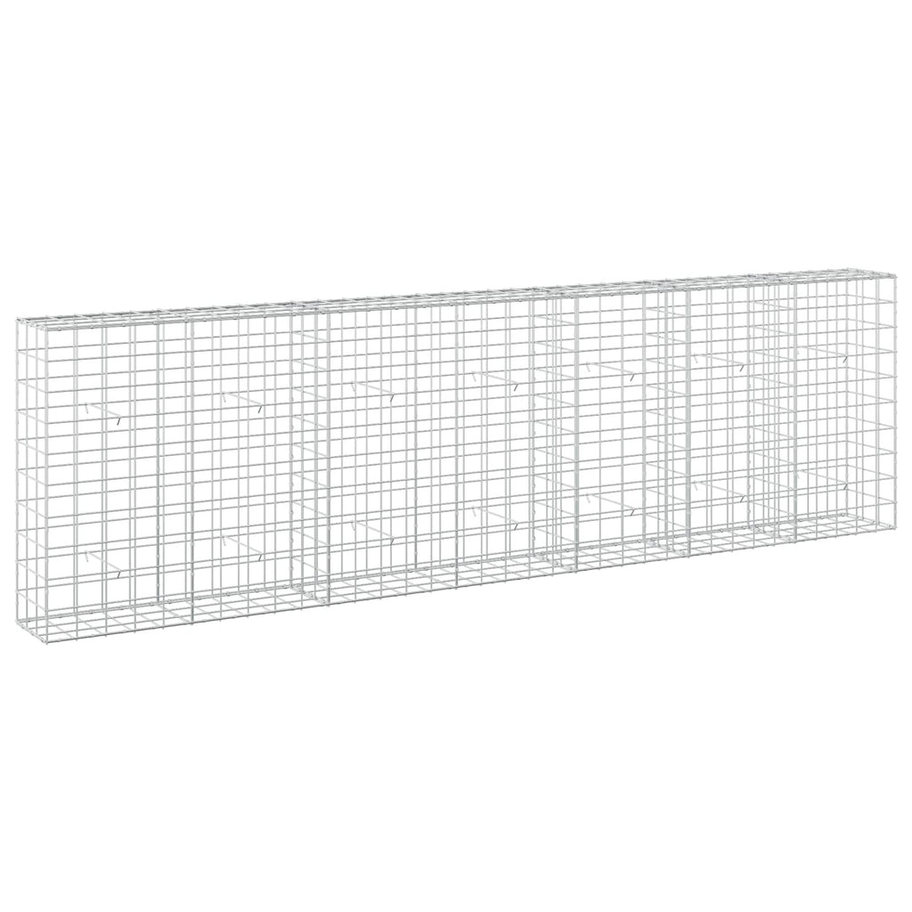 vidaXL Gabion z drutu 3,5 mm i siatką 10x10 cm 350x30x100 cm