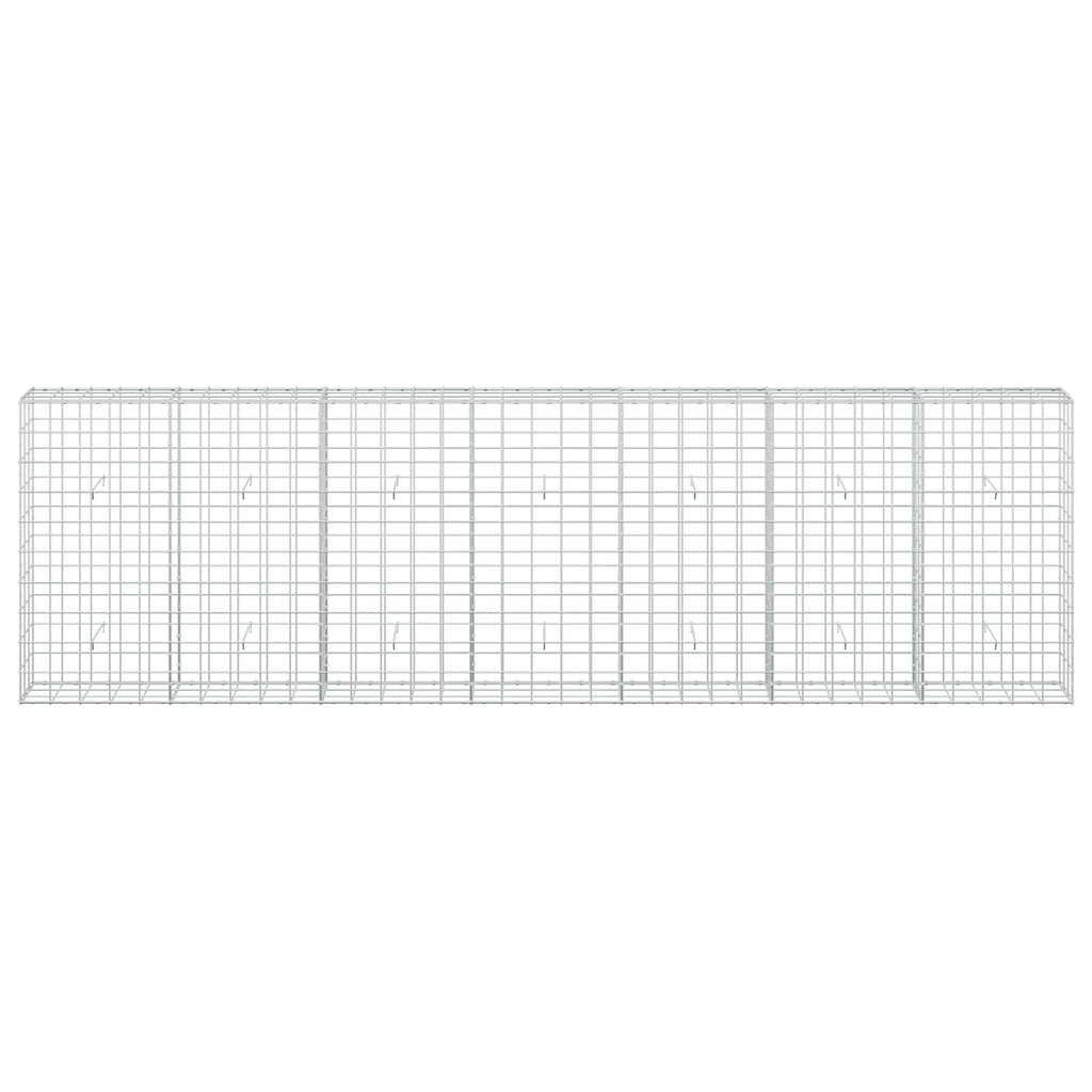 vidaXL Gabion z drutu 3,5 mm i siatką 10x10 cm 350x30x100 cm