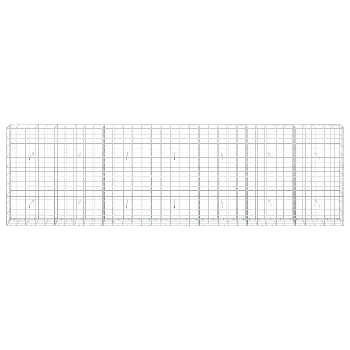 vidaXL Gabion z drutu 3,5 mm i siatką 10x10 cm 350x30x100 cm