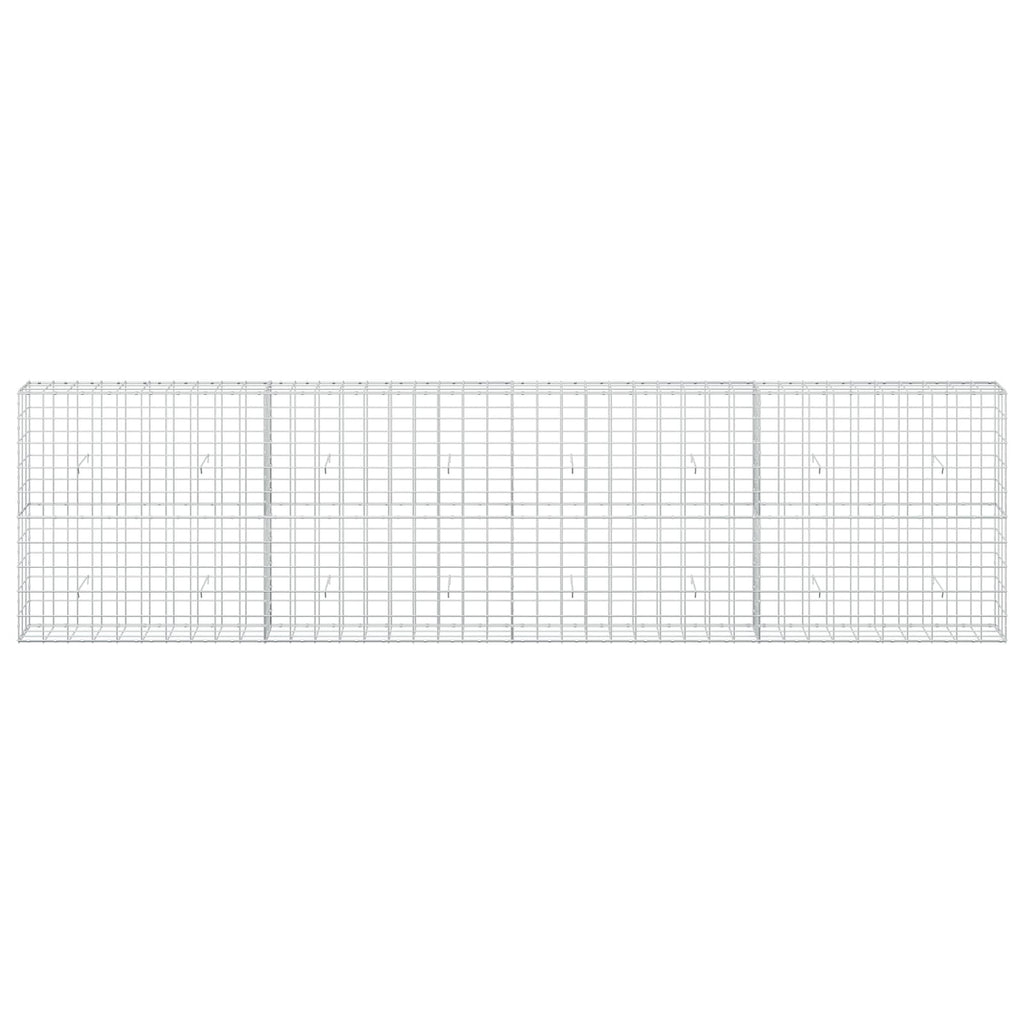 vidaXL Gabion z drutu 3,5 mm i siatką 10x10 cm 400x30x100 cm
