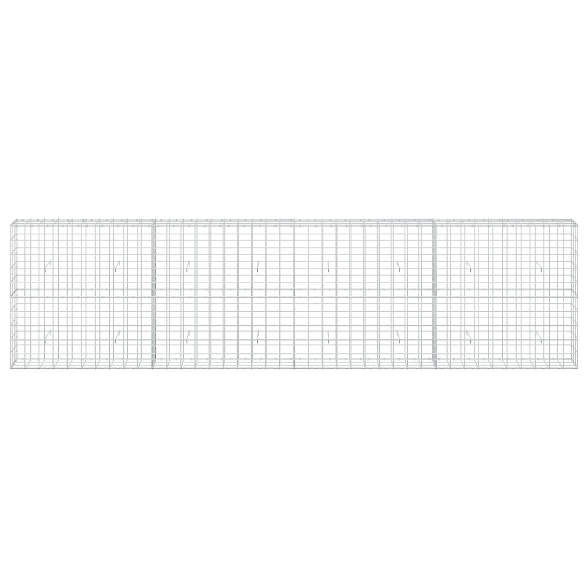 vidaXL Gabion z drutu 3,5 mm i siatką 10x10 cm 400x30x100 cm