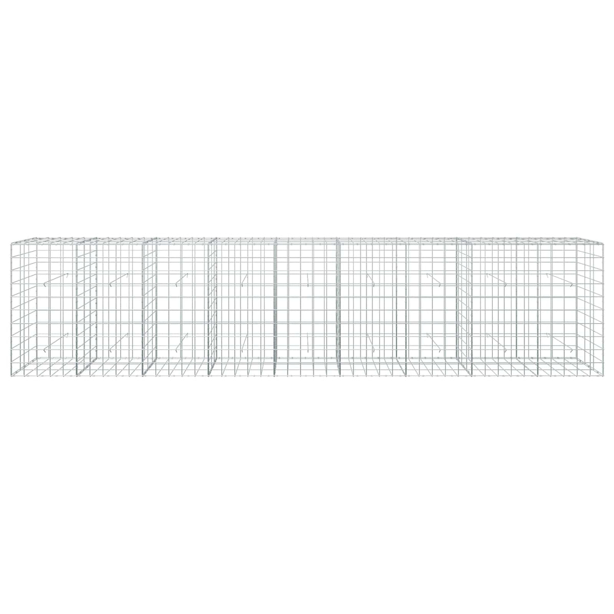 vidaXL Gabion z drutu 3,5 mm i siatką 10x10 cm 450x30x100 cm