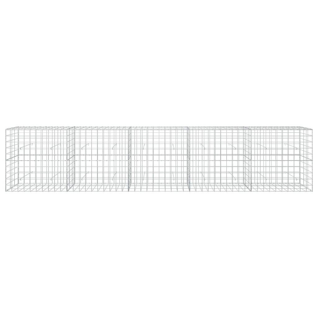 vidaXL Gabion z drutu 3,5 mm i siatką 10x10 cm 500x30x100 cm