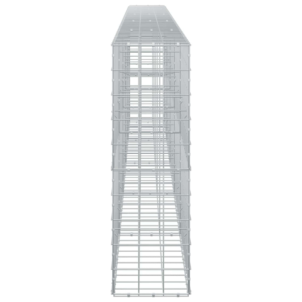 vidaXL Gabion z drutu 3,5 mm i siatką 10x10 cm 500x30x100 cm