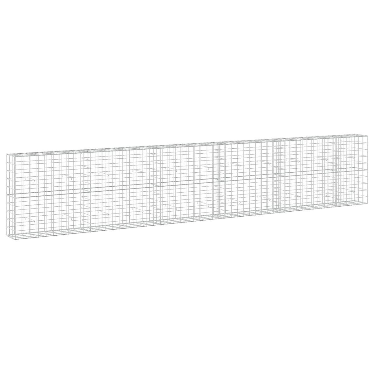 vidaXL Gabion z drutu 3,5 mm i siatką 10x10 cm 550x30x100 cm