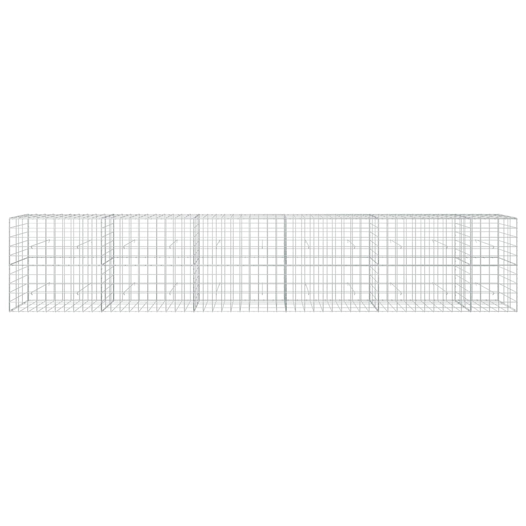 vidaXL Gabion z drutu 3,5 mm i siatką 10x10 cm 550x30x100 cm