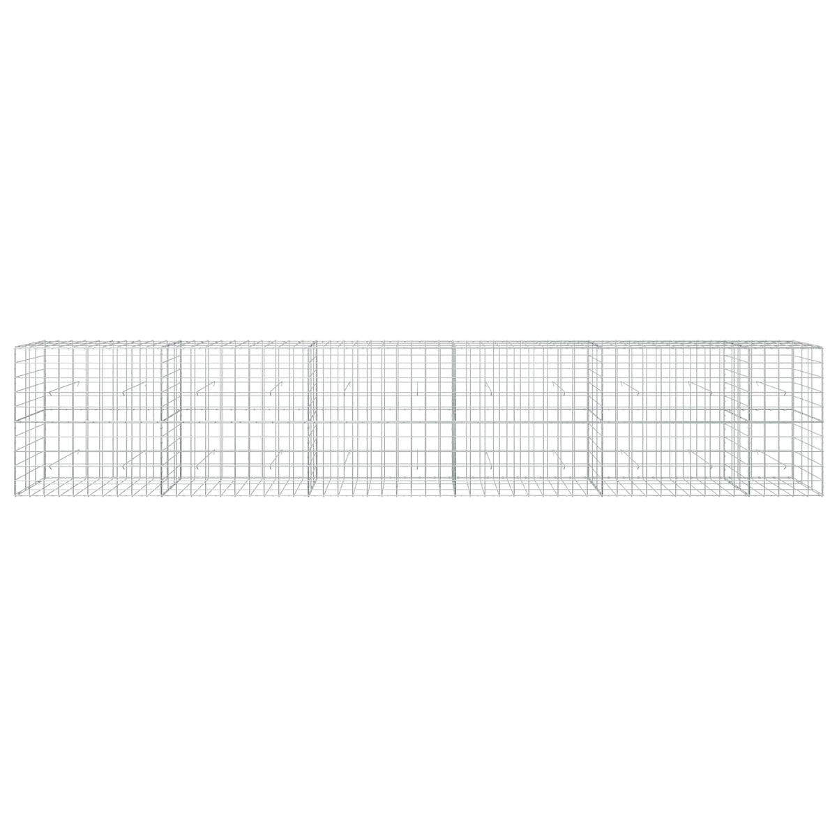 vidaXL Gabion z drutu 3,5 mm i siatką 10x10 cm 550x30x100 cm