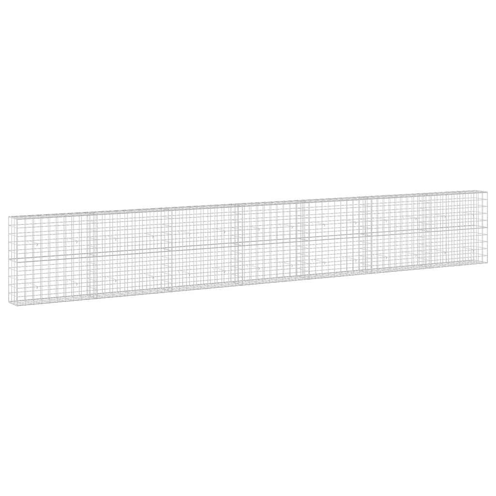 vidaXL Gabion z drutu 3,5 mm i siatką 10x10 cm 700x30x100 cm