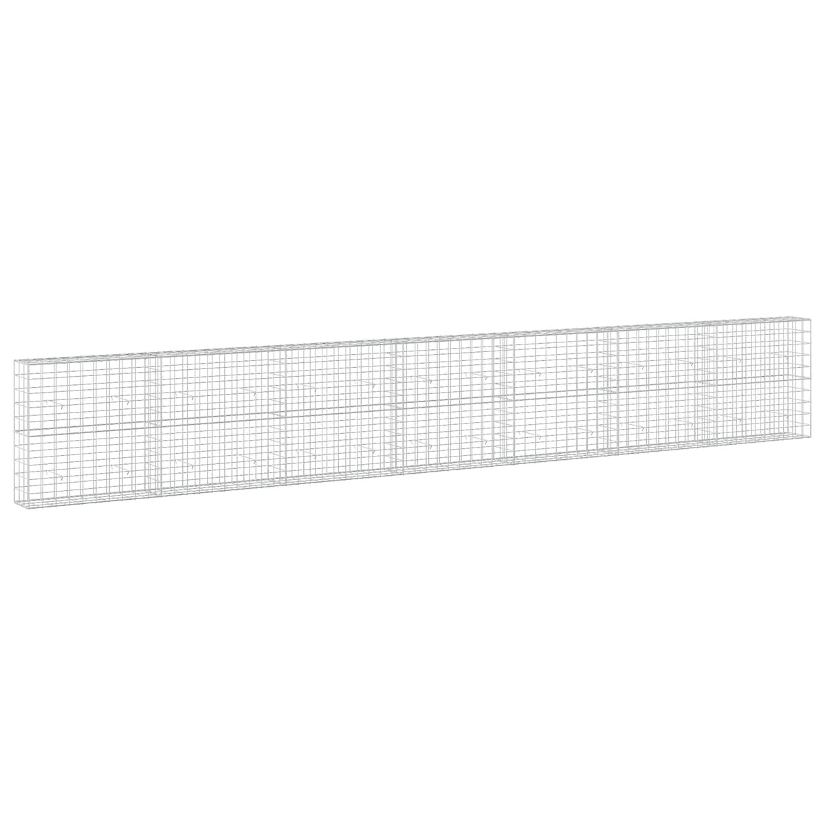 vidaXL Gabion z drutu 3,5 mm i siatką 10x10 cm 700x30x100 cm