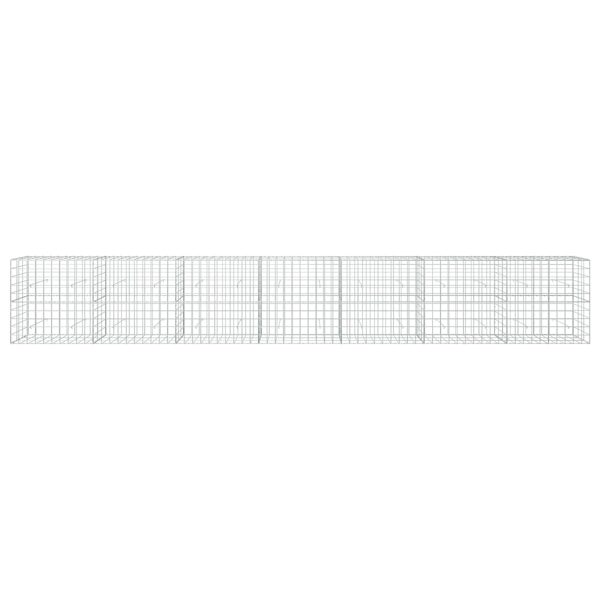 vidaXL Gabion z drutu 3,5 mm i siatką 10x10 cm 700x30x100 cm
