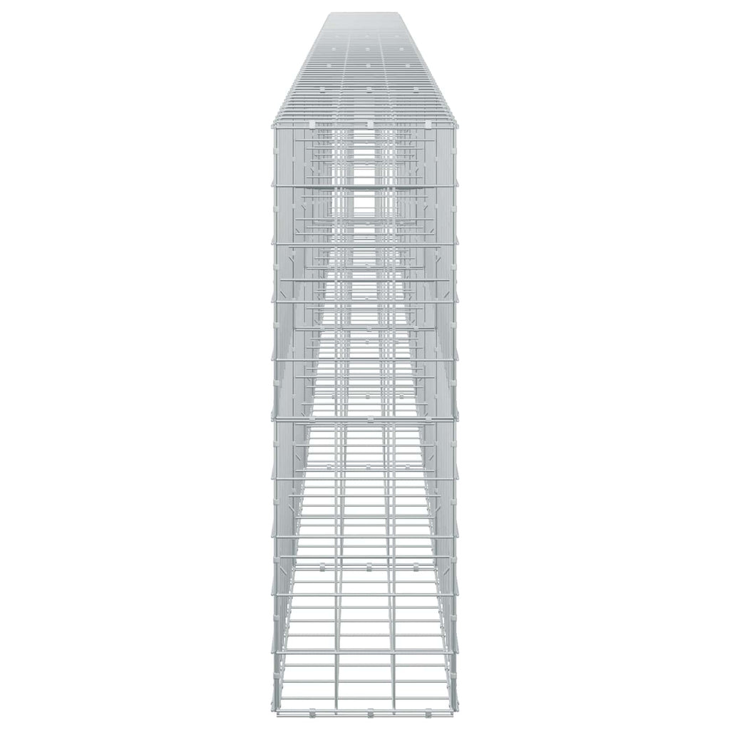vidaXL Gabion z drutu 3,5 mm i siatką 10x10 cm 700x30x100 cm