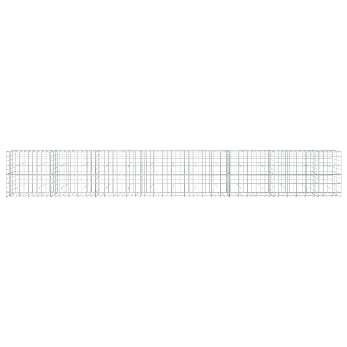 vidaXL Gabion z drutu 3,5 mm i siatką 10x10 cm 750x30x100 cm
