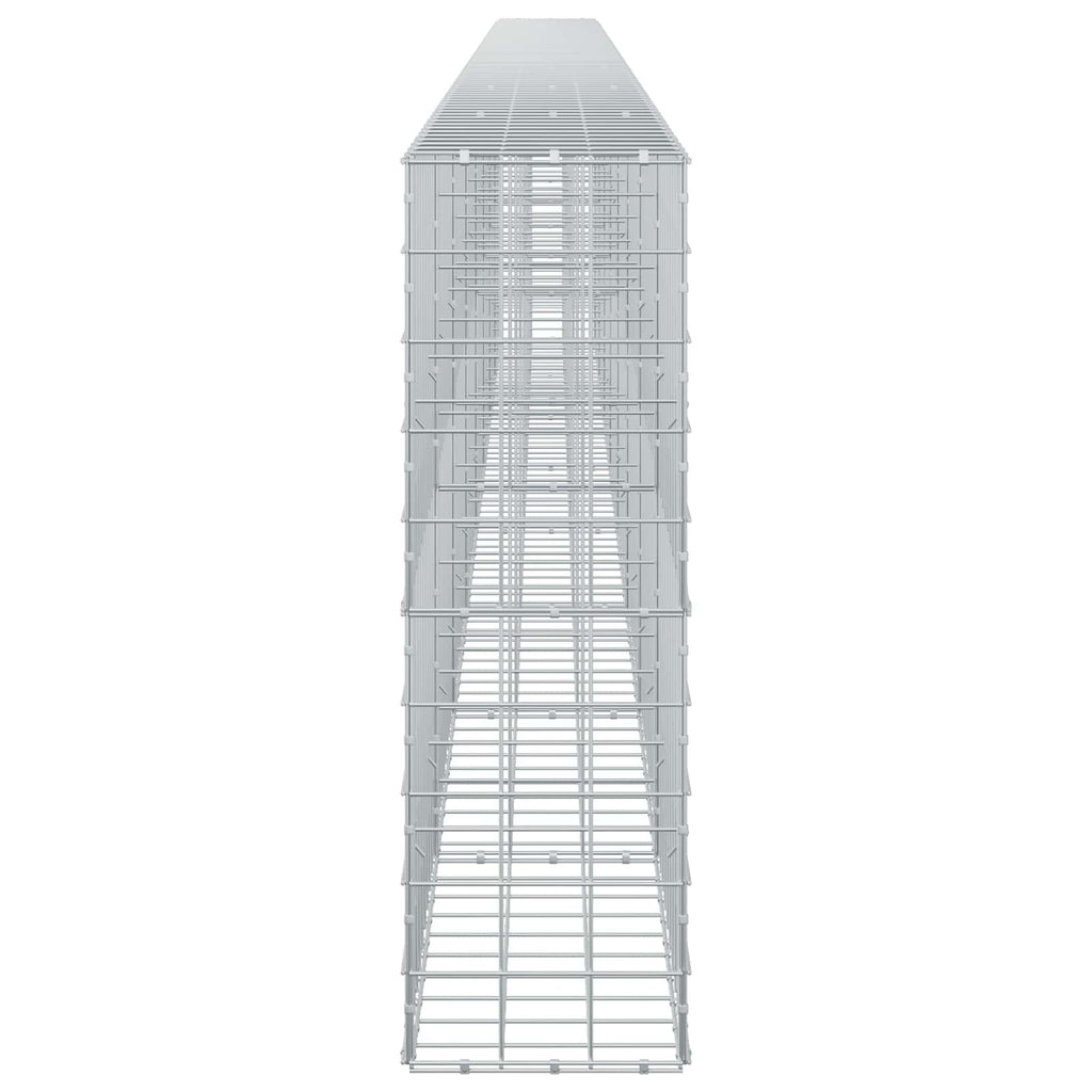 vidaXL Gabion z drutu 3,5 mm i siatką 10x10 cm 800x30x100 cm
