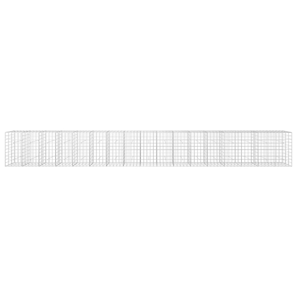 vidaXL Gabion z drutu 3,5 mm i siatką 10x10 cm 850x30x100 cm