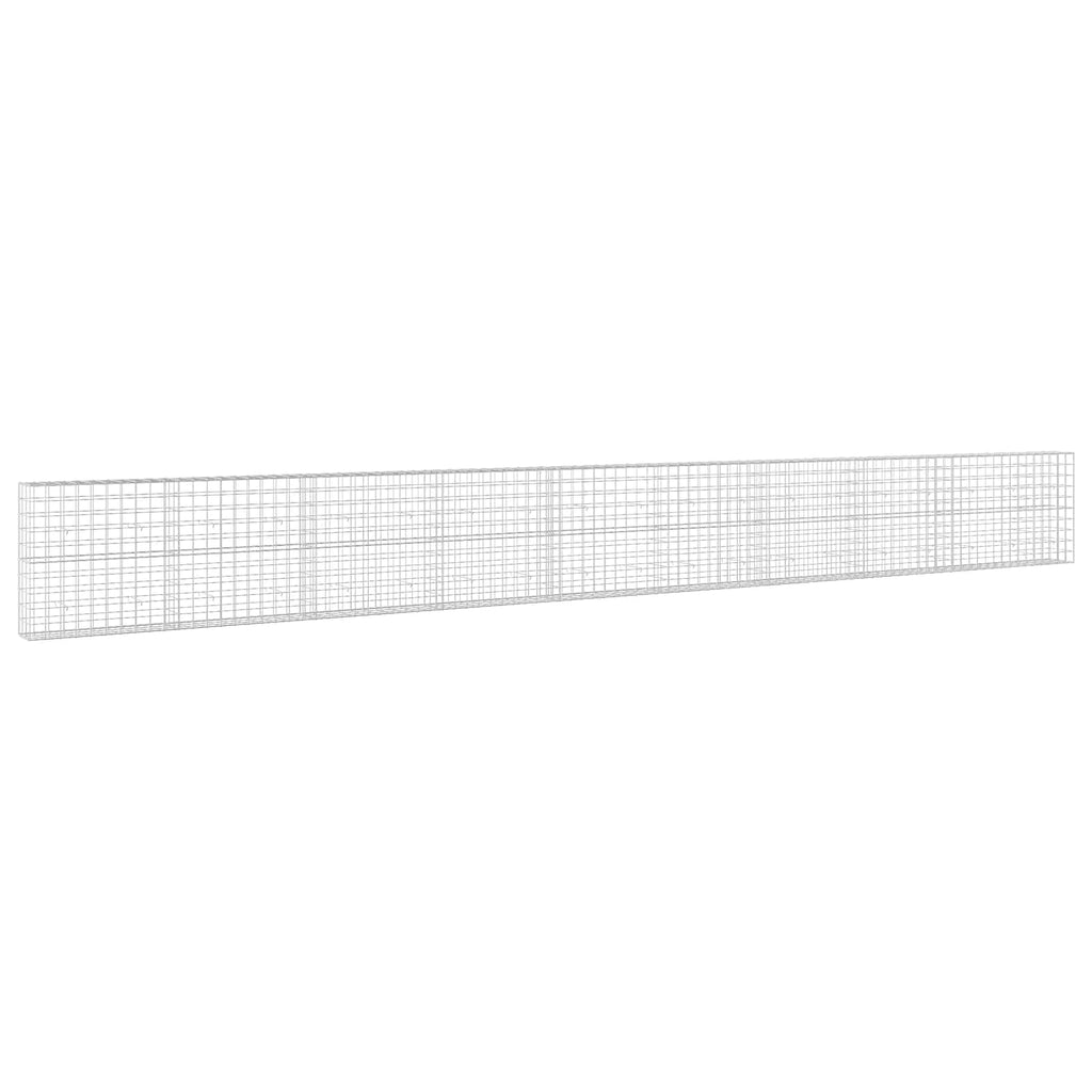 vidaXL Gabion z drutu 3,5 mm i siatką 10x10 cm 950x30x100 cm
