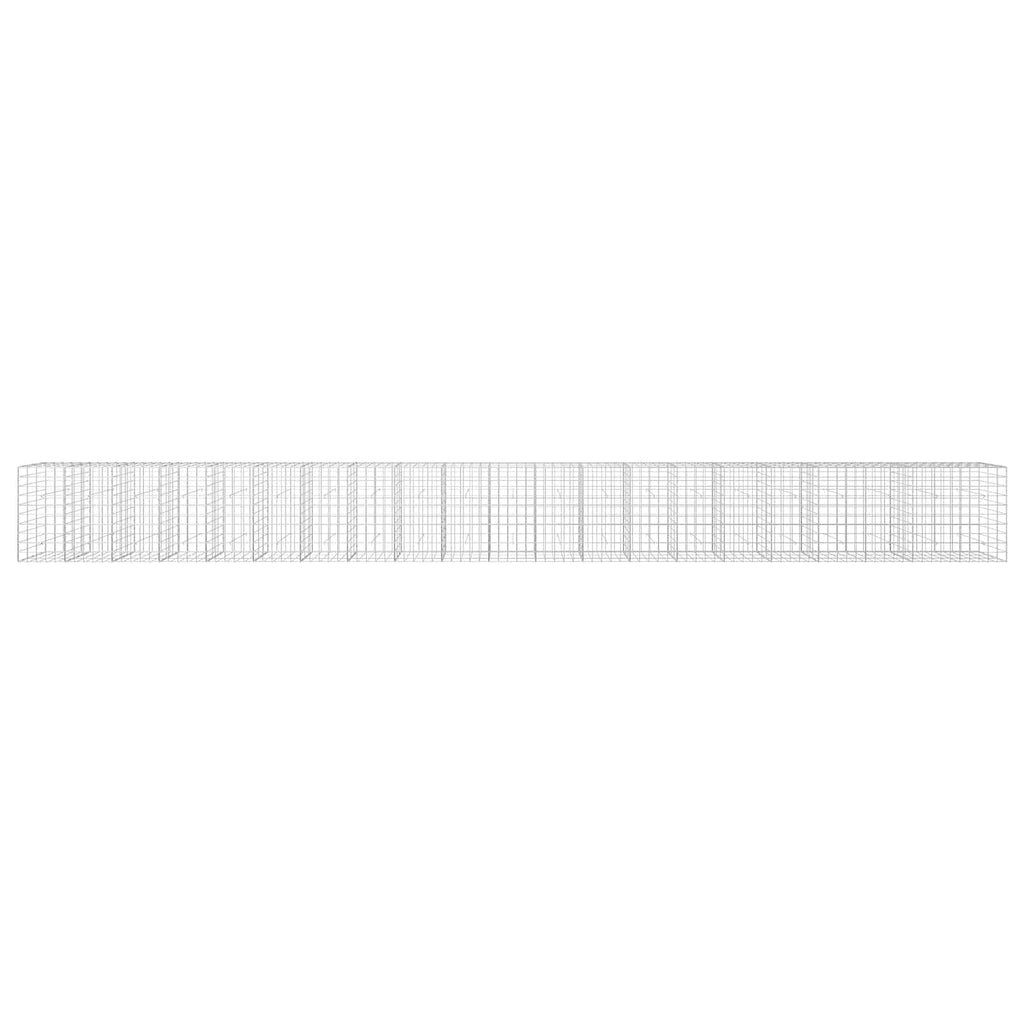 vidaXL Gabion z drutu 3,5 mm i siatką 10x10 cm 1050x30x100 cm