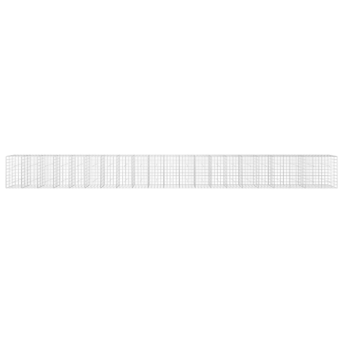 vidaXL Gabion z drutu 3,5 mm i siatką 10x10 cm 1050x30x100 cm