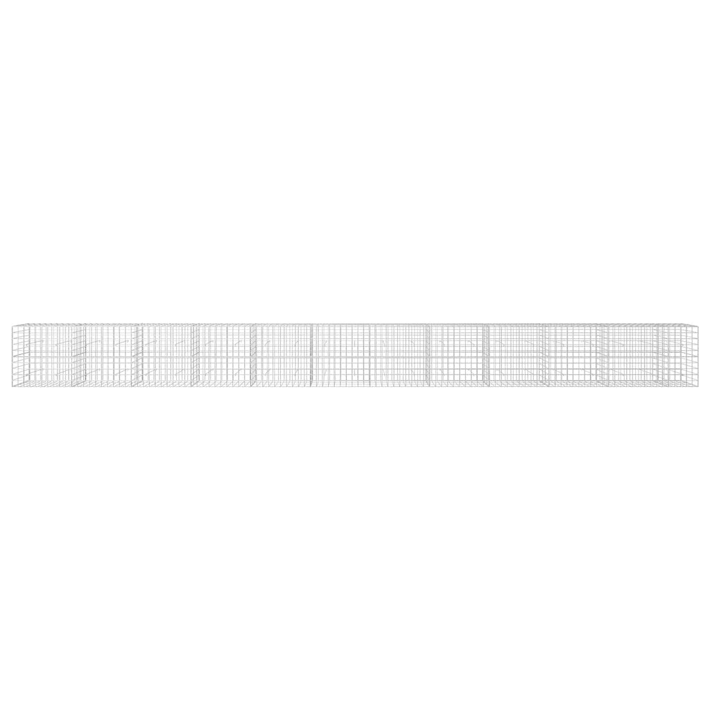 vidaXL Gabion z drutu 3,5 mm i siatką 10x10 cm 1150x30x100 cm