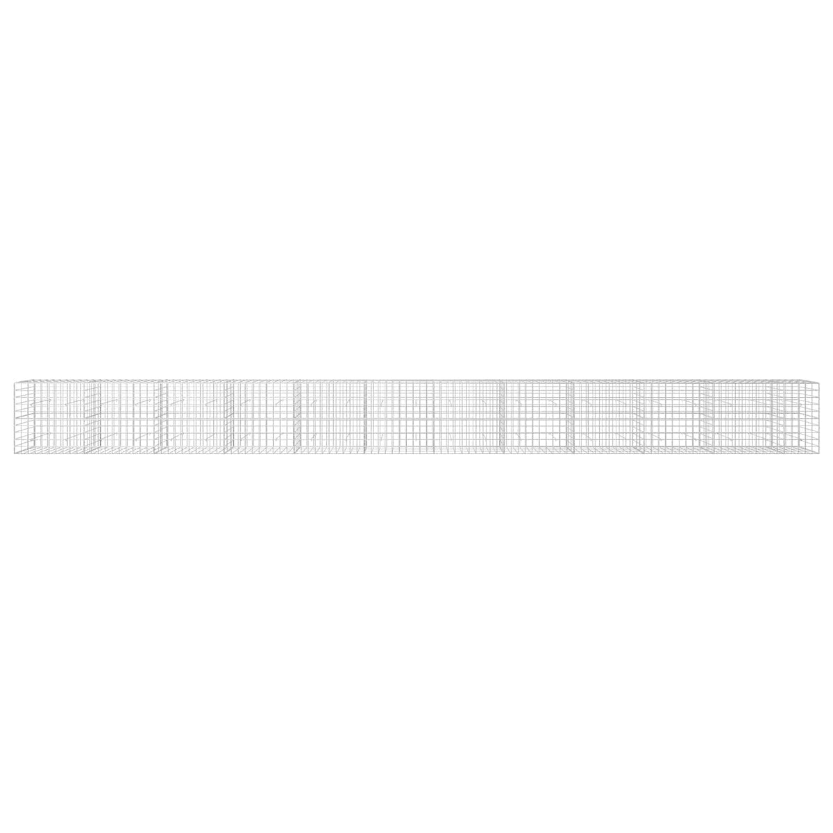 vidaXL Gabion z drutu 3,5 mm i siatką 10x10 cm 1150x30x100 cm
