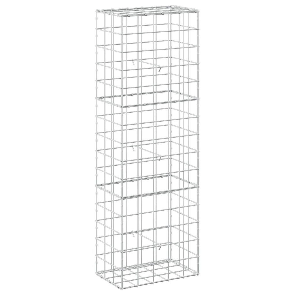 vidaXL Gabion z drutu 3,5 mm i siatką 10x10 cm 50x30x150 cm