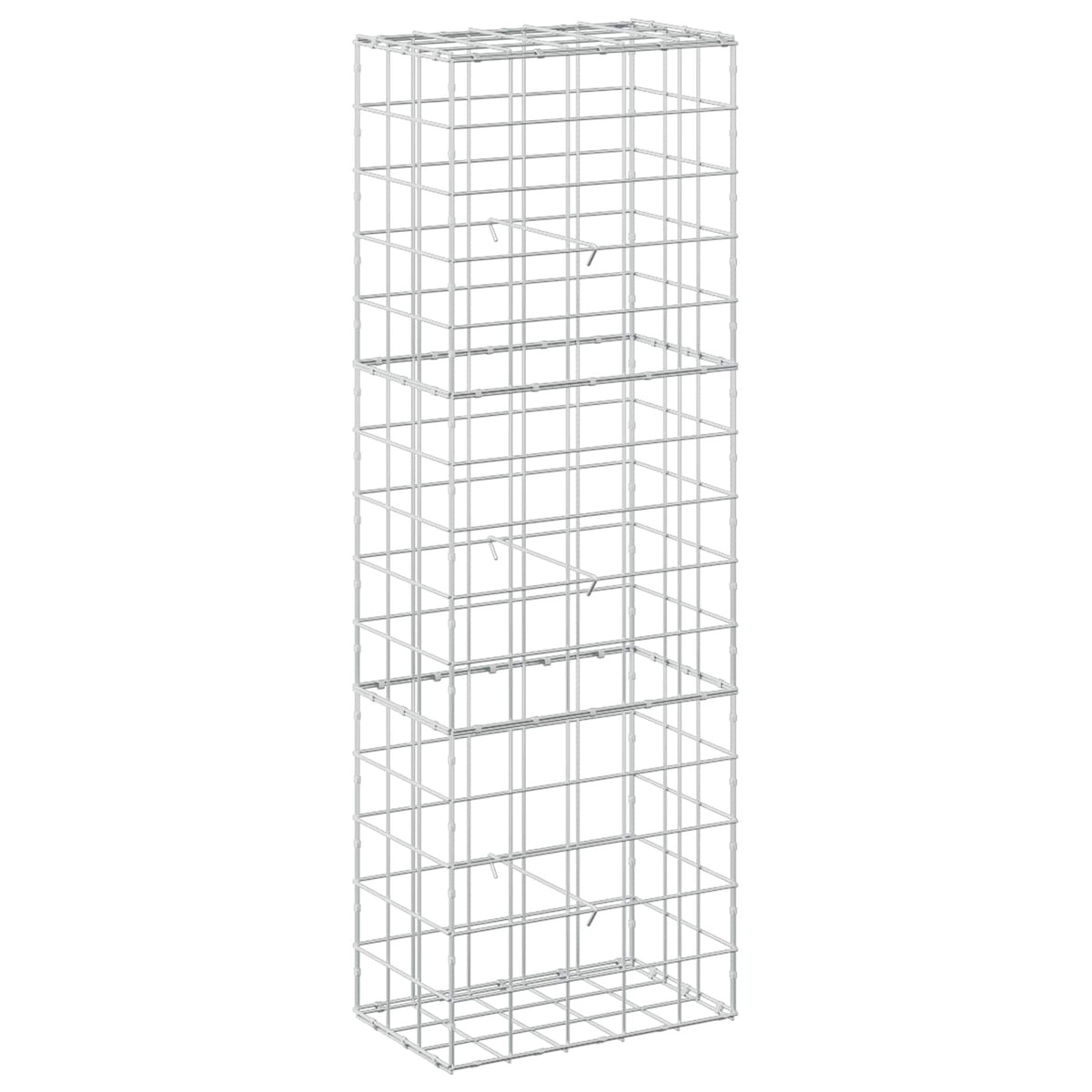 vidaXL Gabion z drutu 3,5 mm i siatką 10x10 cm 50x30x150 cm