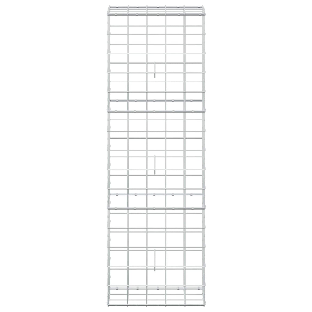 vidaXL Gabion z drutu 3,5 mm i siatką 10x10 cm 50x30x150 cm