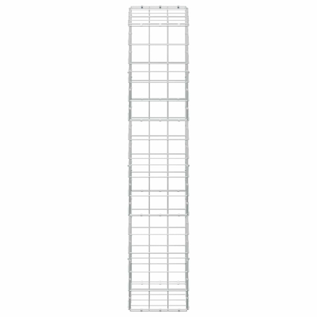 vidaXL Gabion z drutu 3,5 mm i siatką 10x10 cm 50x30x150 cm