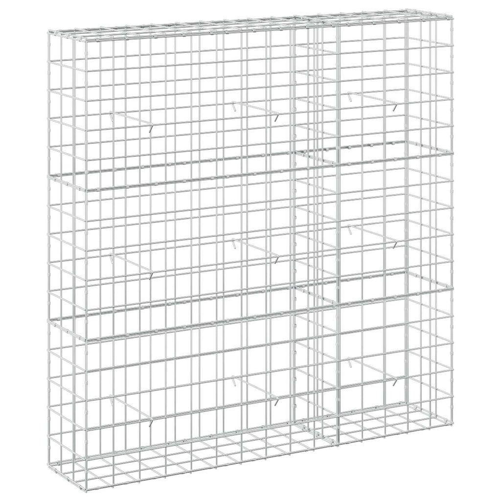 vidaXL Gabion z drutu 3,5 mm i siatką 10x10 cm 150x30x150 cm