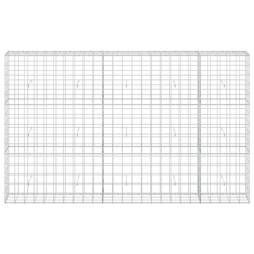 vidaXL Gabion z drutu 3,5 mm i siatką 10x10 cm 250x30x150 cm