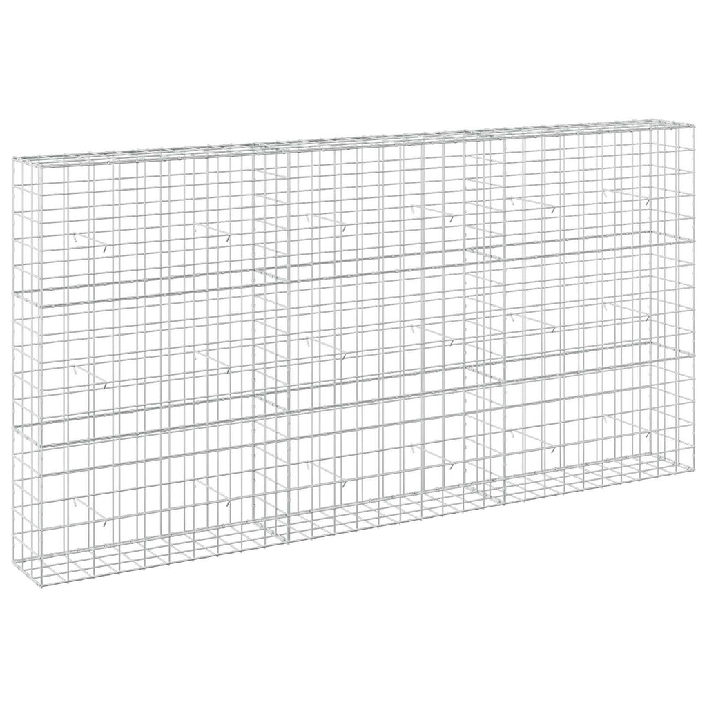 vidaXL Gabion z drutu 3,5 mm i siatką 10x10 cm 300x30x150 cm