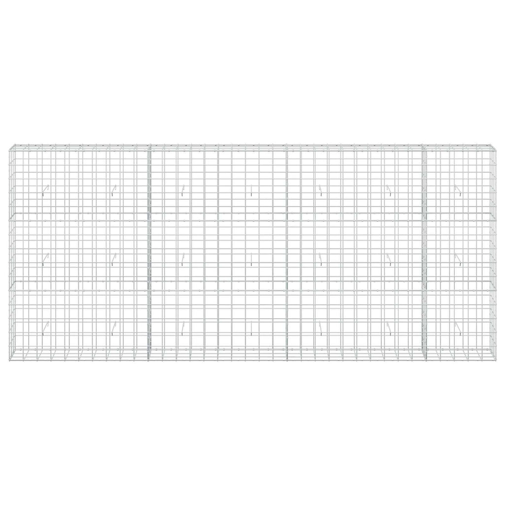 vidaXL Gabion z drutu 3,5 mm i siatką 10x10 cm 350x30x150 cm