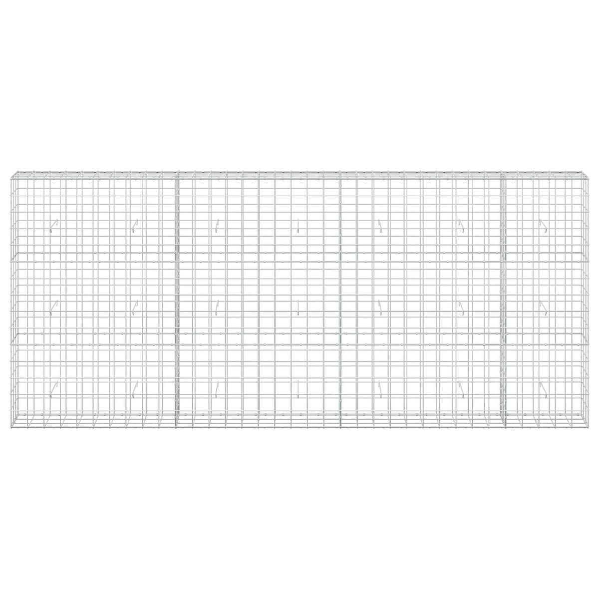 vidaXL Gabion z drutu 3,5 mm i siatką 10x10 cm 350x30x150 cm