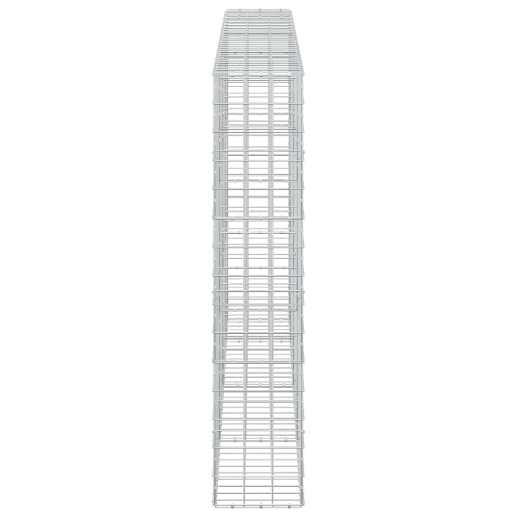 vidaXL Gabion z drutu 3,5 mm i siatką 10x10 cm 350x30x150 cm