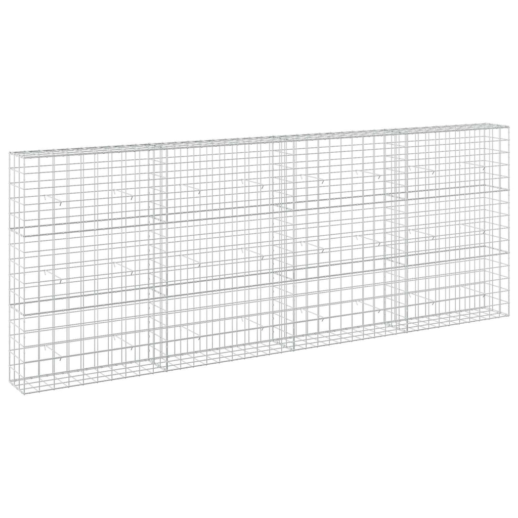vidaXL Gabion z drutu 3,5 mm i siatką 10x10 cm 400x30x150 cm