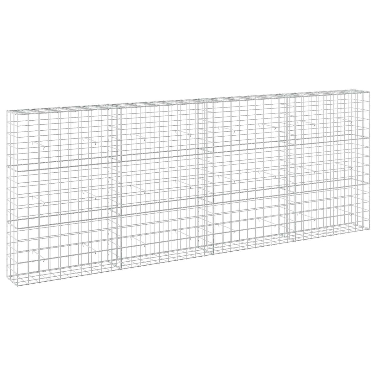 vidaXL Gabion z drutu 3,5 mm i siatką 10x10 cm 400x30x150 cm