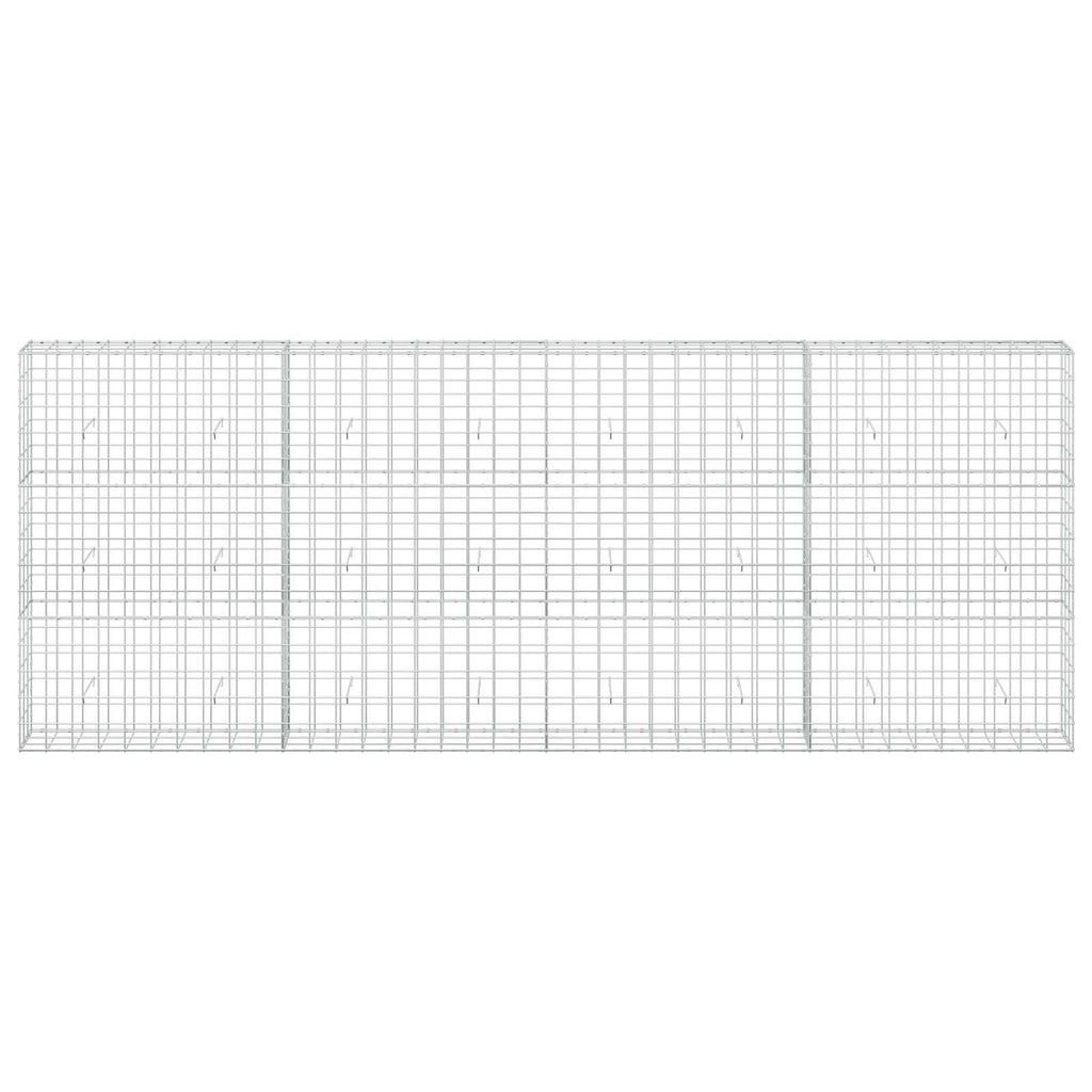 vidaXL Gabion z drutu 3,5 mm i siatką 10x10 cm 400x30x150 cm