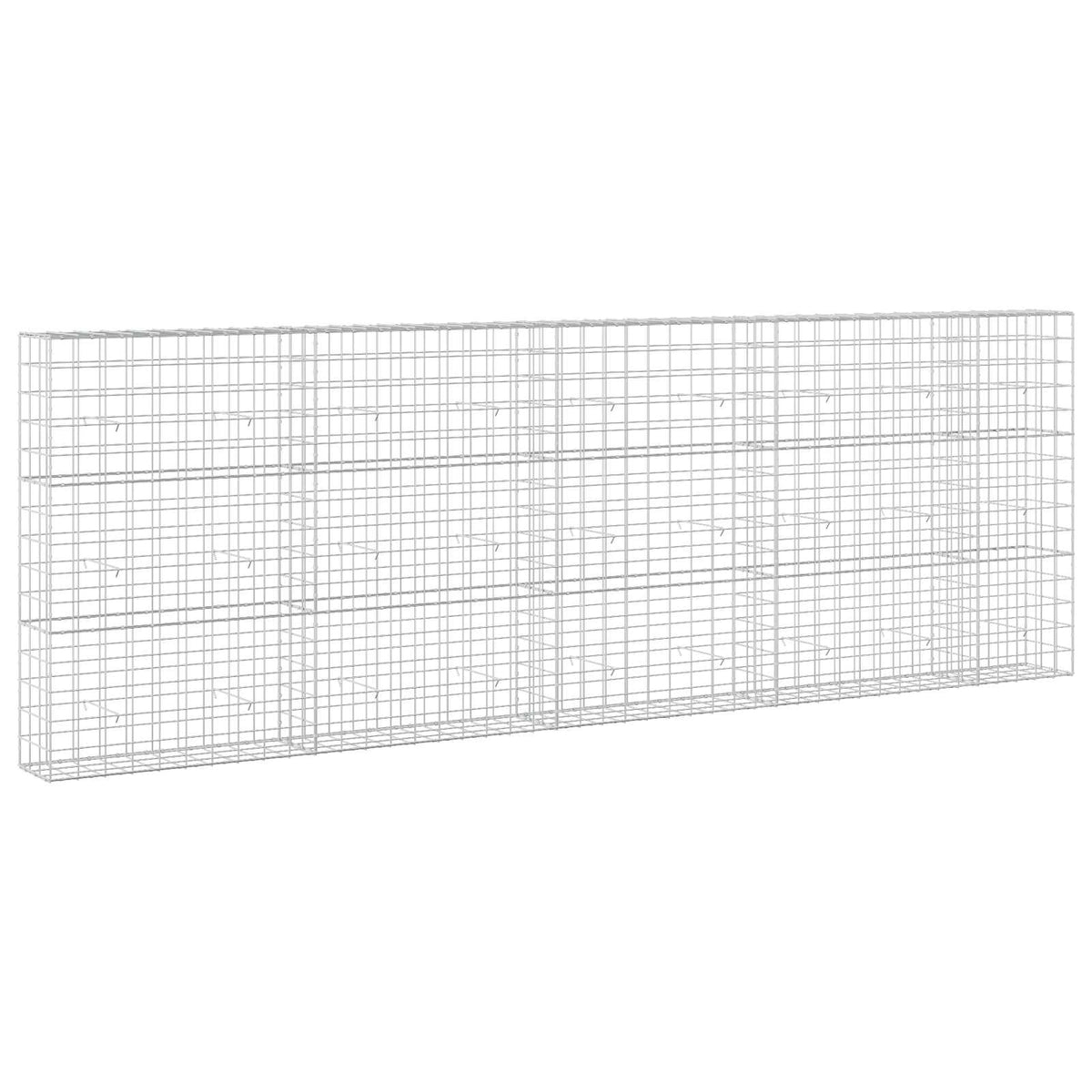 vidaXL Gabion z drutu 3,5 mm i siatką 10x10 cm 450x30x150 cm