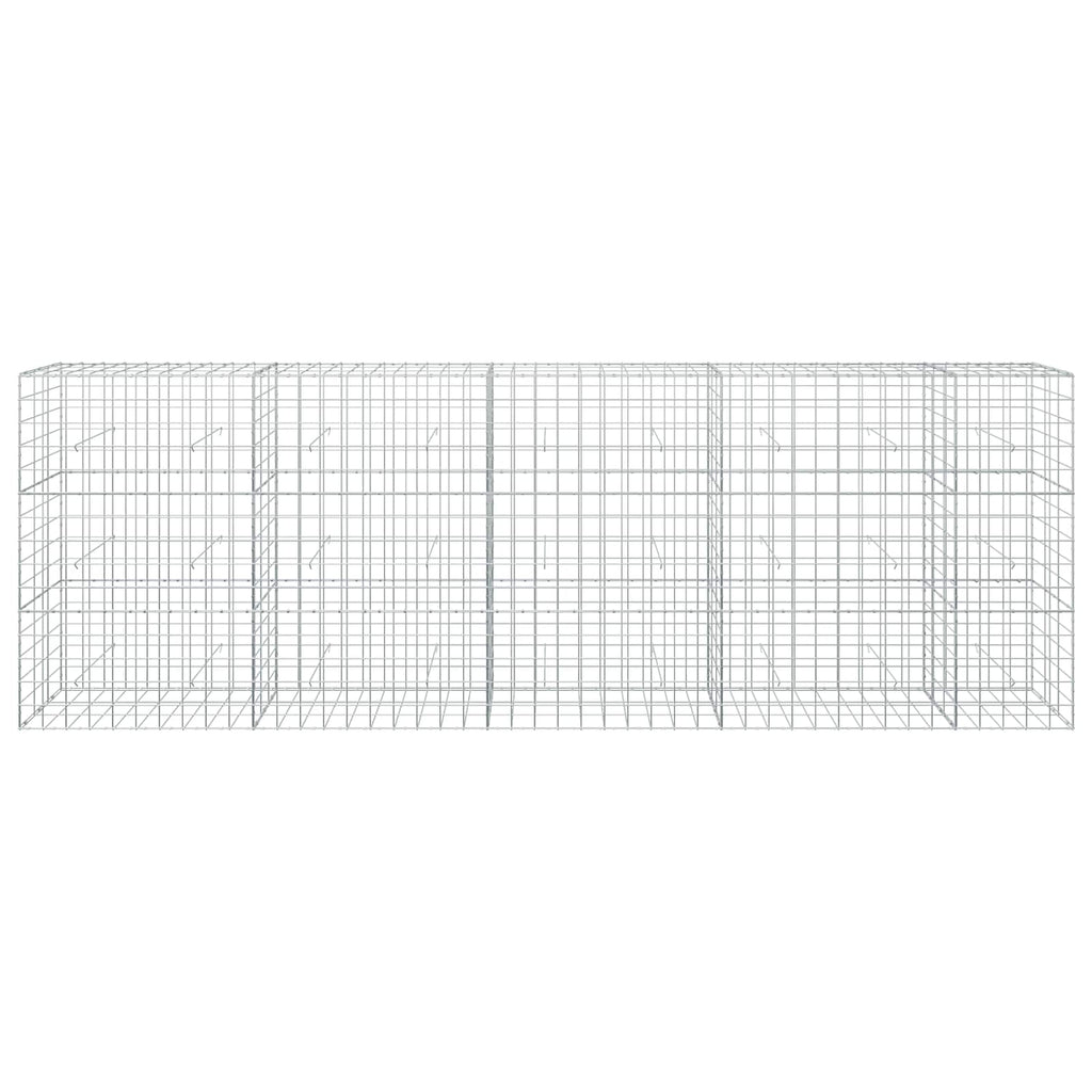 vidaXL Gabion z drutu 3,5 mm i siatką 10x10 cm 450x30x150 cm
